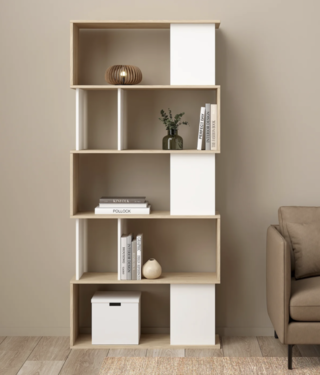 4x Basic Puzzle Boekenkast By fonQ, Wit